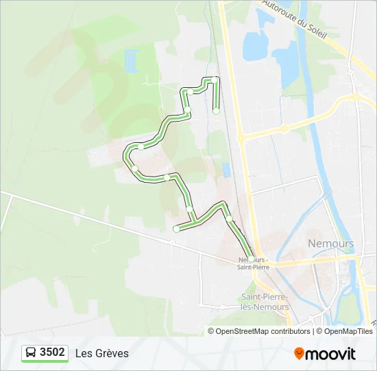 3502 Bus Line Map