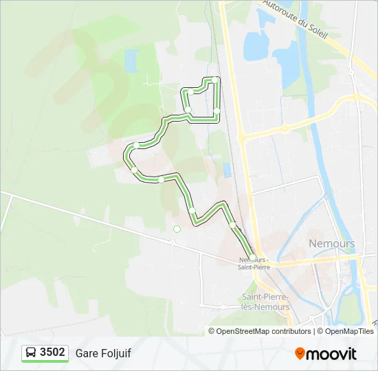 3502 Bus Line Map