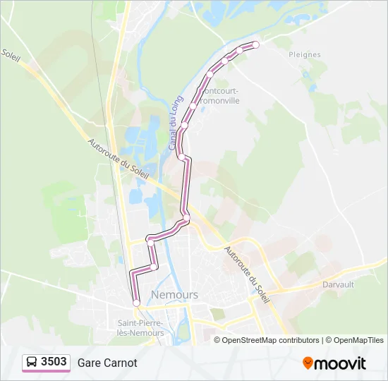 3503 Bus Line Map