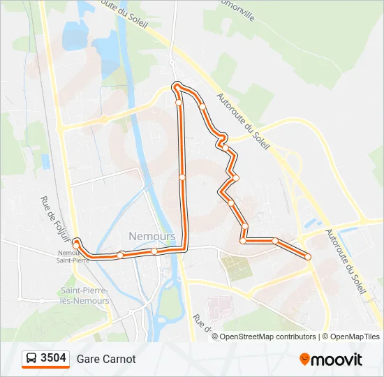 3504 Bus Line Map