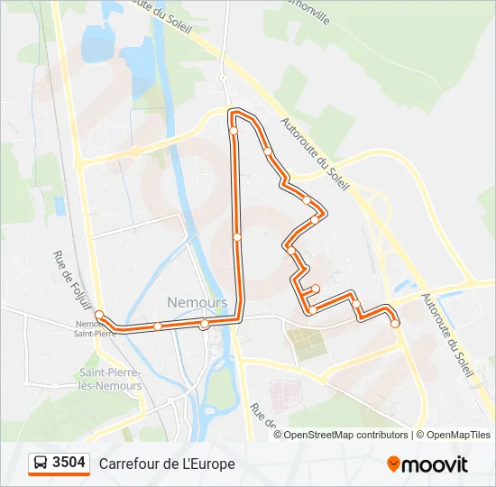 3504 Bus Line Map