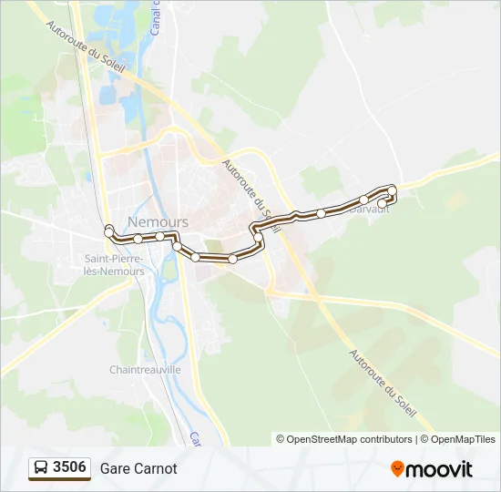 3506 Bus Line Map