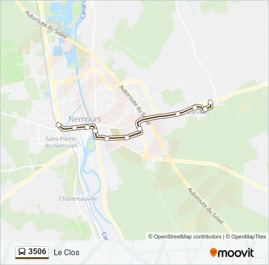 3506 Bus Line Map