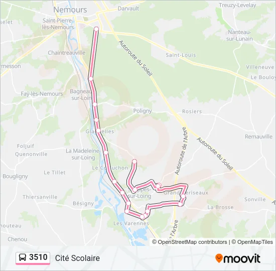 3510 Bus Line Map