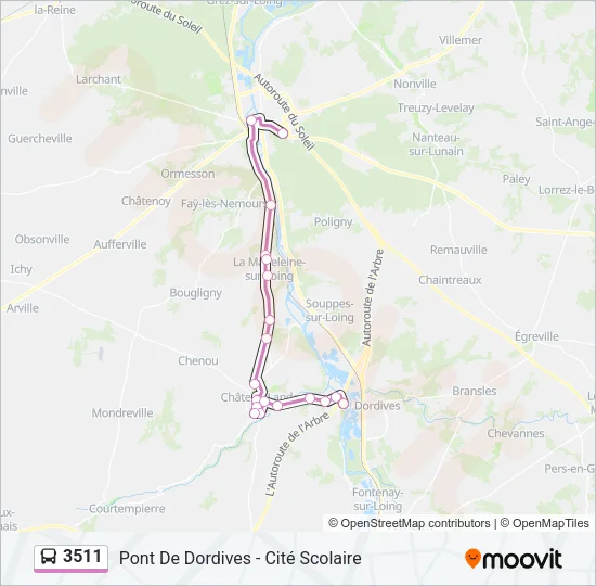 3511 Bus Line Map