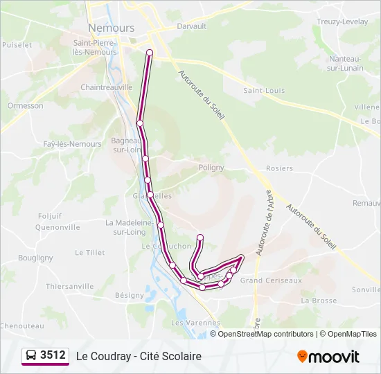 3512 Bus Line Map