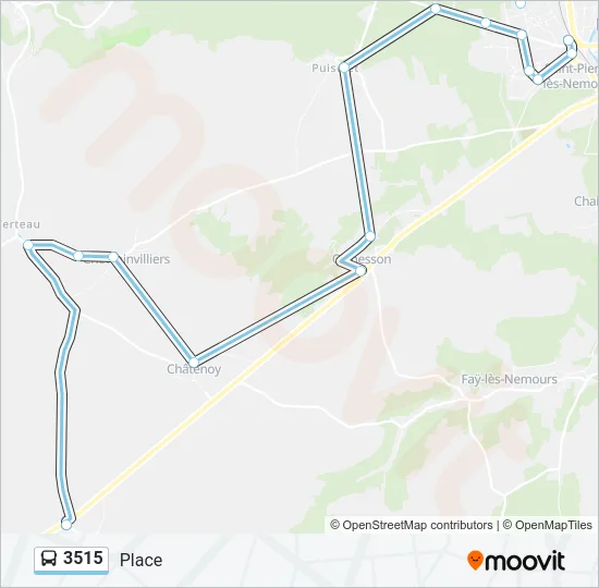 3515 Bus Line Map