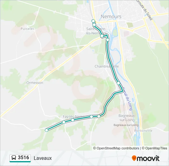 3516 Bus Line Map