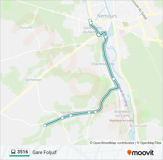 3516 Bus Line Map