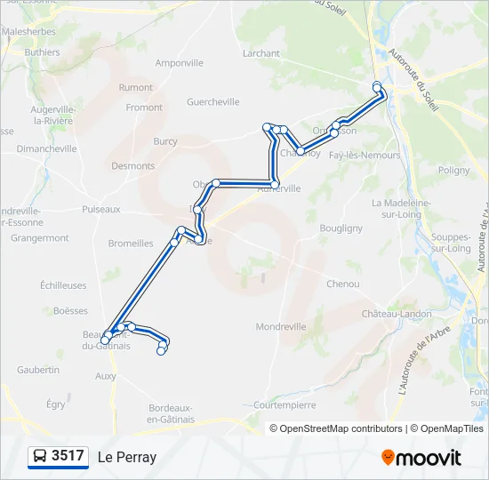 3517 Bus Line Map
