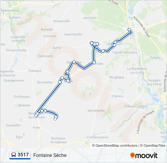 3517 Bus Line Map