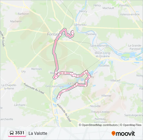 3531 Bus Line Map