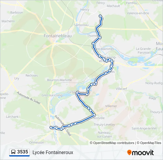 3535 Bus Line Map