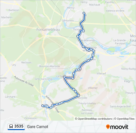 3535 Bus Line Map