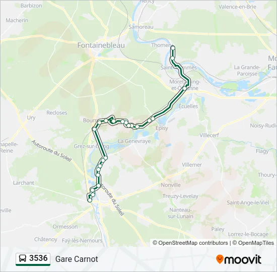 3536 Bus Line Map