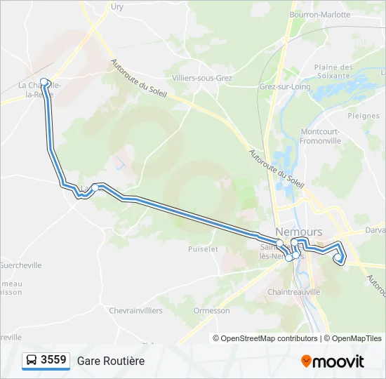 3559 Bus Line Map