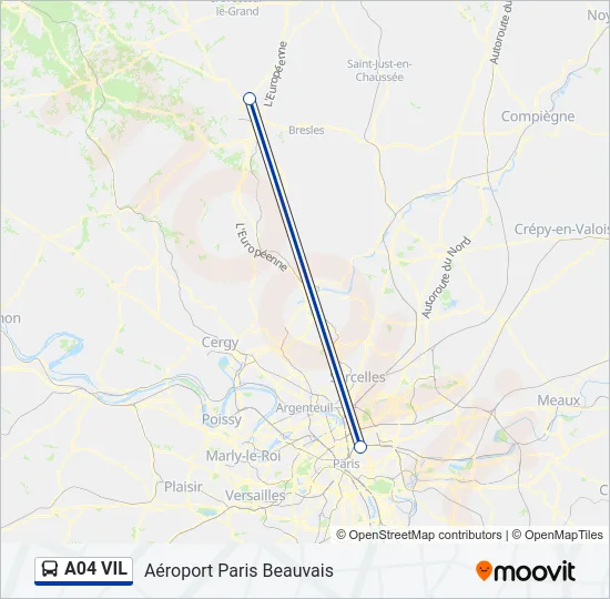 A04 VIL Bus Line Map