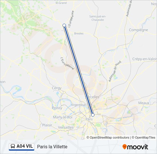 A04 VIL Bus Line Map