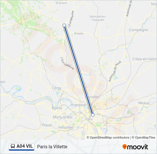 A04 VIL Bus Line Map