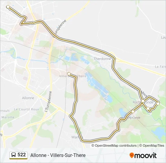 522  Line Map