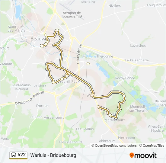 522  Line Map