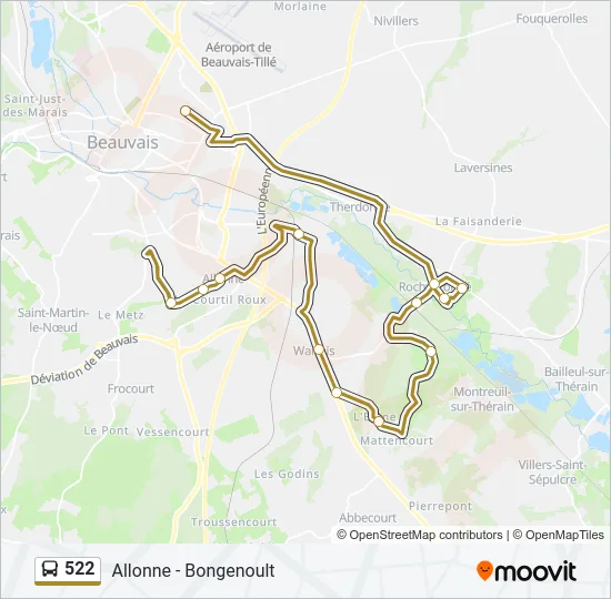 522  Line Map