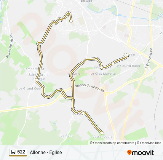 522  Line Map