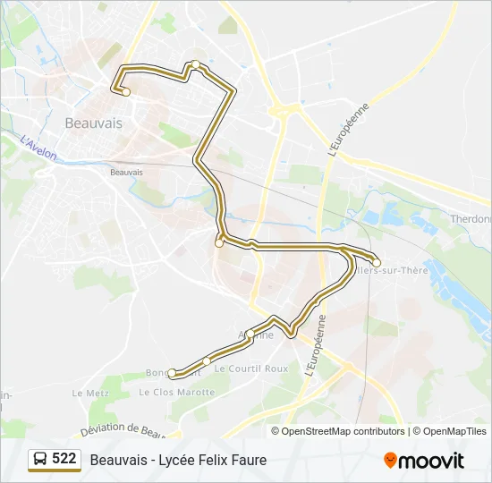 522  Line Map