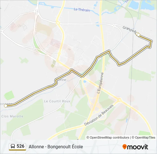 526  Line Map