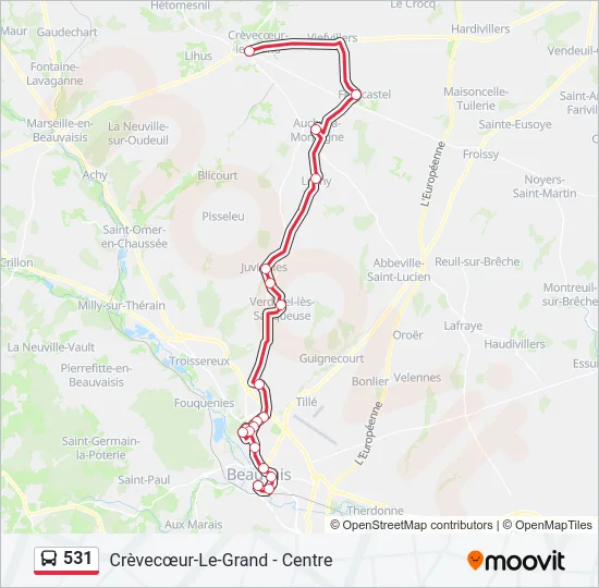 531  Line Map