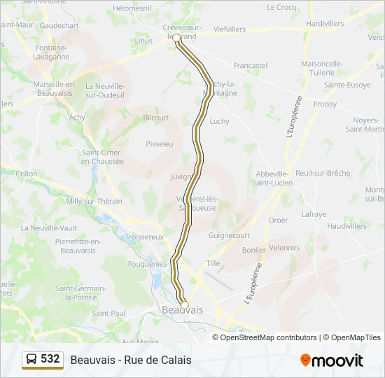 532  Line Map