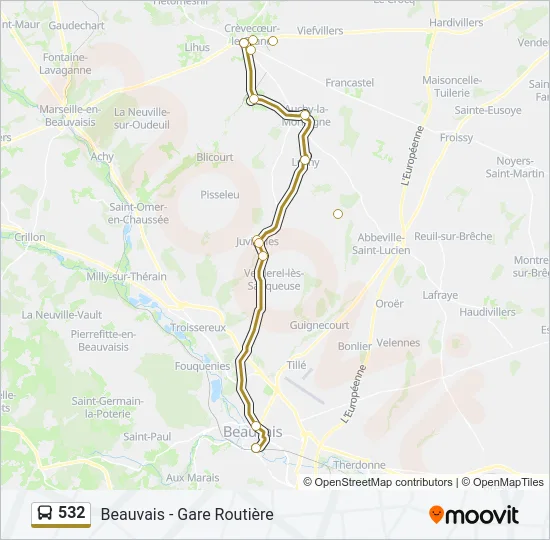 532  Line Map