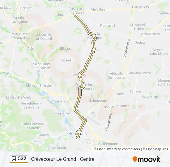532  Line Map