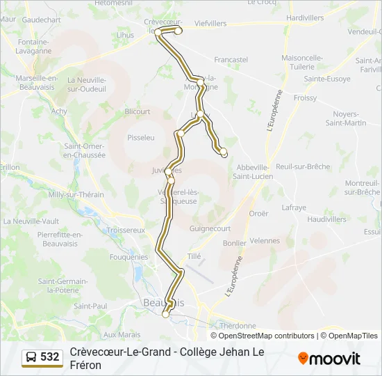 532  Line Map