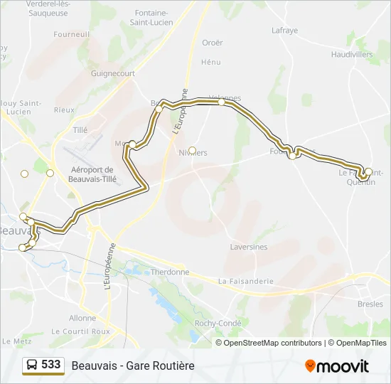 533  Line Map