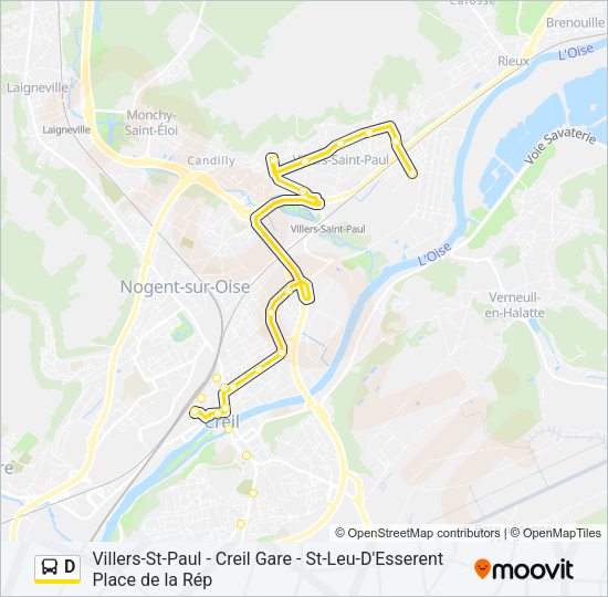 D Bus Line Map