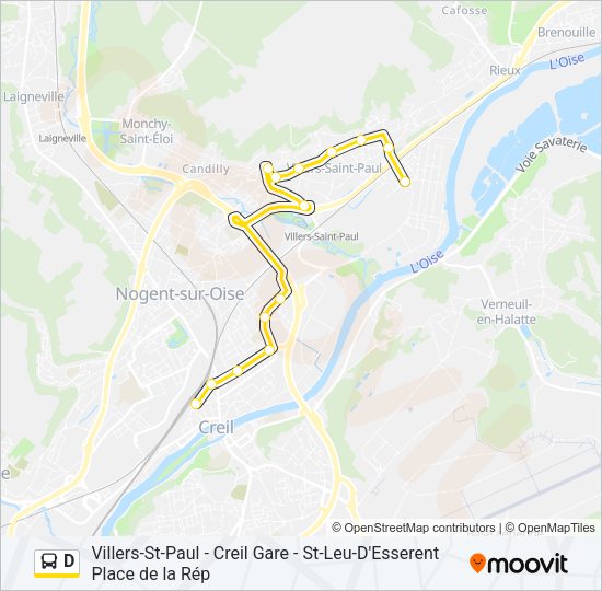 D Bus Line Map