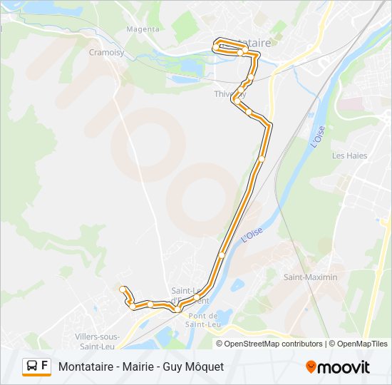 F Bus Line Map