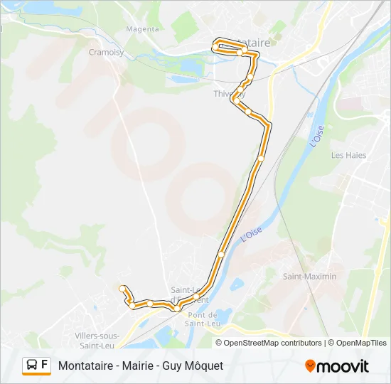 F Bus Line Map