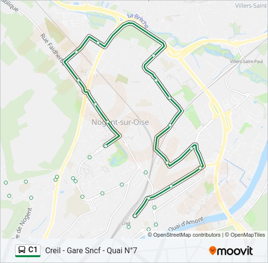 C1 Bus Line Map