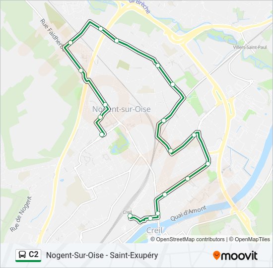 C2 Bus Line Map