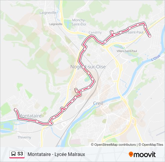 S3 Bus Line Map