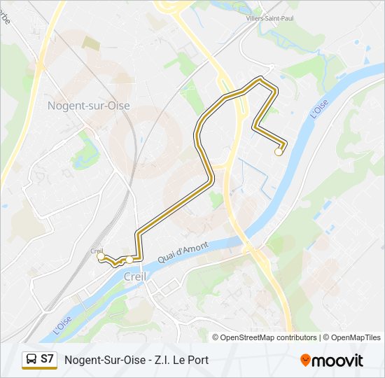 S7 Bus Line Map