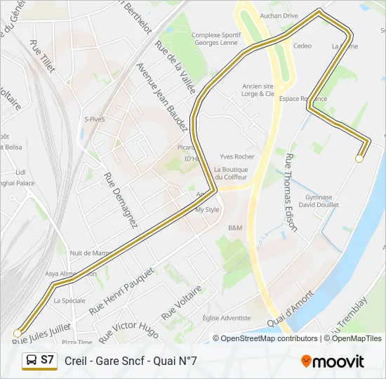 S7 Bus Line Map