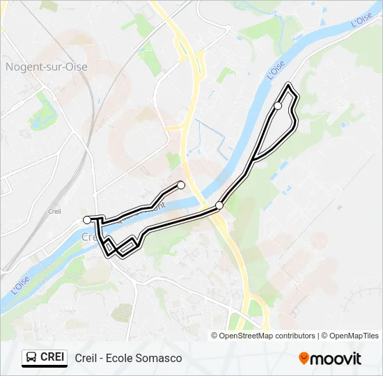 CREI Bus Line Map
