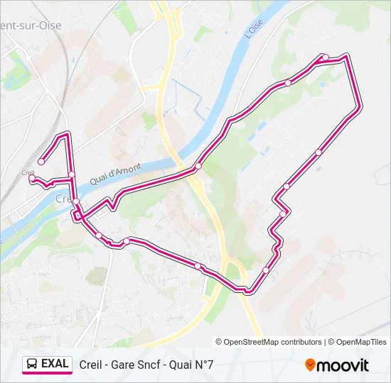 EXAL Bus Line Map