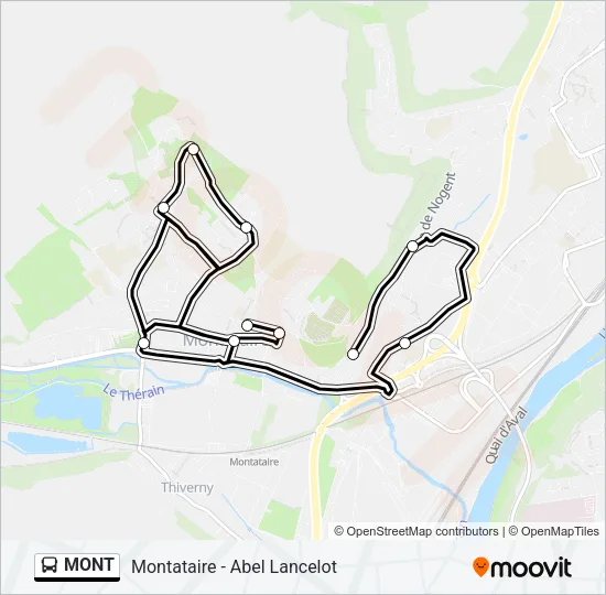 MONT Bus Line Map