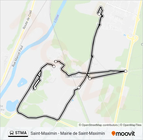 STMA Bus Line Map