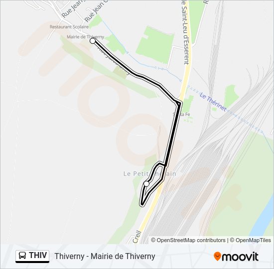 THIV Bus Line Map