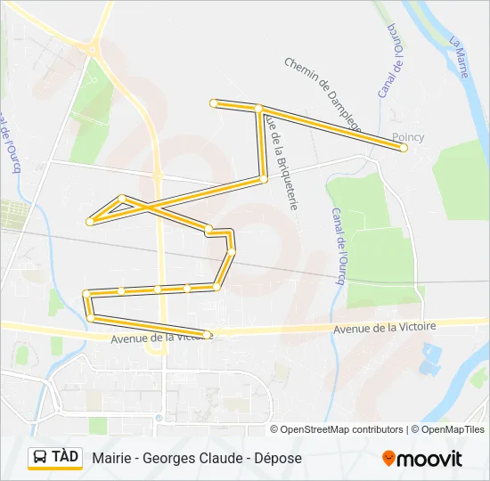 TÀD Bus Line Map